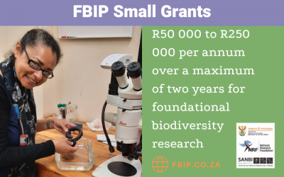FUNDING CALL: Foundational Biodiversity Information Programme Small Grants